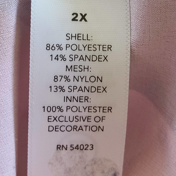 ATHLETA Mesh Racer Run Shorts 4” Pink Orange Watercolor Abstract Women's 2X - Picture 12 of 14